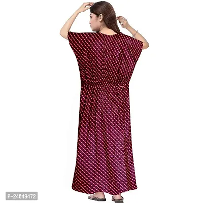 PMK FASHION 100% Cotton Kaftan for Women || Long Length Printed Nighty/Kaftan/Maxi/Night Gown/Night Dress/Nightwear Inner  Sleepwear for Women's (Combo Pack of 2)-thumb5