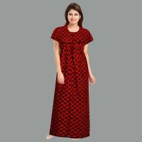 Elegant Cotton Printed Nighty For Women- Pack Of 2-thumb1