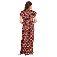 PMK FASHION 100% Cotton Kaftan for Women || Long Length Printed Nighty/Kaftan/Maxi/Night Gown/Night Dress/Nightwear Inner Sleepwear for Women's (Combo Pack of 2)-thumb3