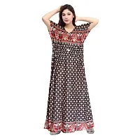 PMK FASHION 100% Cotton Kaftan for Women || Long Length Printed Nighty/Kaftan/Maxi/Night Gown/Night Dress/Nightwear Inner  Sleepwear for Women's (Combo Pack of 2)-thumb1