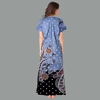 Elegant Cotton Printed Nighty For Women- Pack Of 2-thumb2