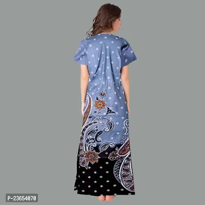 Elegant Cotton Printed Nighty For Women- Pack Of 2-thumb3