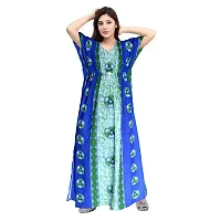 PMK FASHION 100% Cotton Kaftan for Women || Long Length Printed Nighty/Kaftan/Maxi/Night Gown/Night Dress/Nightwear Inner  Sleepwear for Women's (Combo Pack of 2)-thumb3