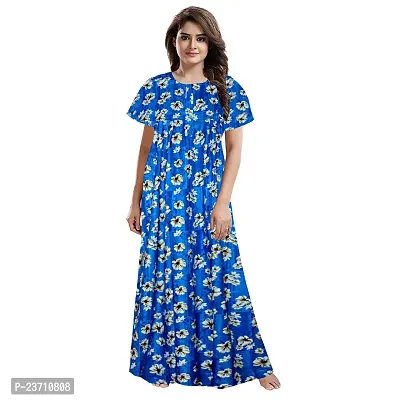 Stylish Multicoloured Cotton Printed Nighty For Women Pack Of 2-thumb2