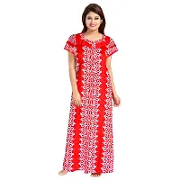 PMK FASHION 100% Cotton Kaftan for Women || Long Length Printed Nighty/Kaftan/Maxi/Night Gown/Night Dress/Nightwear Inner Sleepwear for Women's (Combo Pack of 2)-thumb1