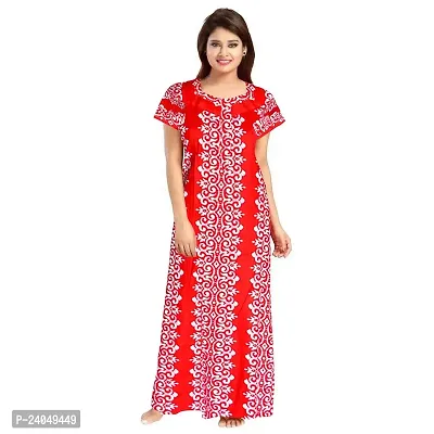 PMK FASHION 100% Cotton Kaftan for Women || Long Length Printed Nighty/Kaftan/Maxi/Night Gown/Night Dress/Nightwear Inner Sleepwear for Women's (Combo Pack of 2)-thumb2