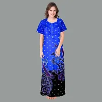 Elegant Cotton Printed Nighty For Women- Pack Of 2-thumb3