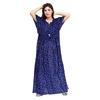 PMK FASHION 100% Cotton Kaftan for Women || Long Length Printed Nighty/Kaftan/Maxi/Night Gown/Night Dress/Nightwear Inner  Sleepwear for Women's (Combo Pack of 2)-thumb1