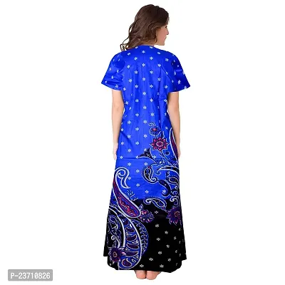 Stylish Multicoloured Cotton Printed Nighty For Women Pack Of 2-thumb3