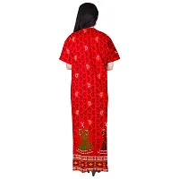 PMK FASHION 100% Cotton Nighty for Women || Long Length Printed Nighty/Maxi/Night Gown/Night Dress/Nightwear Inner  Sleepwear for Women's (Combo Pack of 2)-thumb4