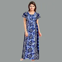 Elegant Cotton Printed Nighty For Women- Pack Of 2-thumb1