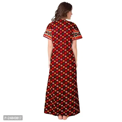 PMK FASHION 100% Cotton Kaftan for Women || Long Length Printed Nighty/Kaftan/Maxi/Night Gown/Night Dress/Nightwear Inner  Sleepwear for Women's (Combo Pack of 2)-thumb4