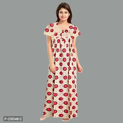 Elegant Cotton Printed Nighty For Women- Pack Of 2-thumb2