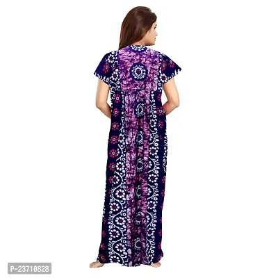 Stylish Multicoloured Cotton Printed Nighty For Women Pack Of 2-thumb3