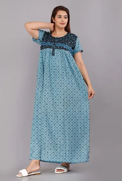 Womens Cotton Maxi Nighty