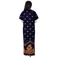 Stylish Multicoloured Cotton Printed Nighty For Women Pack Of 2-thumb2