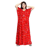 PMK FASHION 100% Cotton Kaftan for Women || Long Length Printed Nighty/Kaftan/Maxi/Night Gown/Night Dress/Nightwear Inner  Sleepwear for Women's (Combo Pack of 2)-thumb3