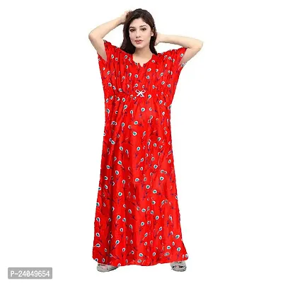 PMK FASHION 100% Cotton Kaftan for Women || Long Length Printed Nighty/Kaftan/Maxi/Night Gown/Night Dress/Nightwear Inner  Sleepwear for Women's (Combo Pack of 2)-thumb4