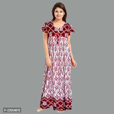 Elegant Cotton Printed Nighty For Women- Pack Of 2-thumb4