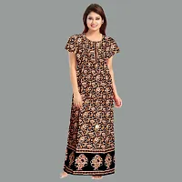 Elegant Cotton Printed Nighty For Women- Pack Of 2-thumb1