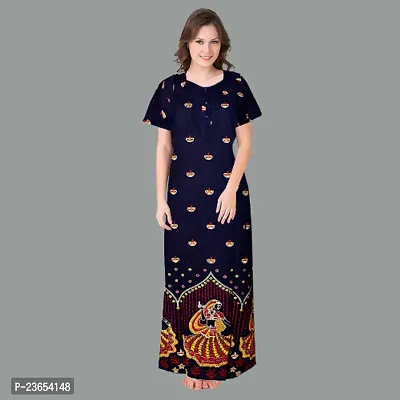 Elegant Cotton Printed Nighty For Women- Pack Of 2-thumb4