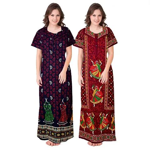 Stylish Nightdress For Women Pack Of 2