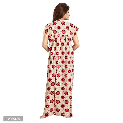 Elegant Cotton Printed Nighty For Women- Pack Of 2-thumb3