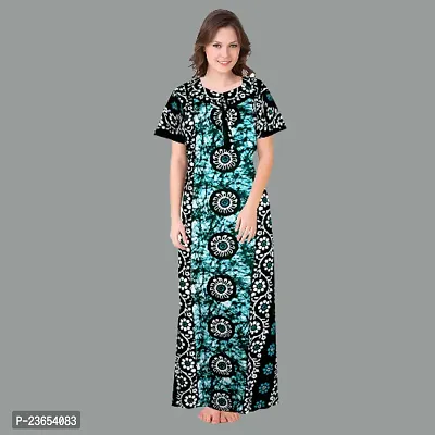 Elegant Cotton Printed Nighty For Women- Pack Of 2-thumb4