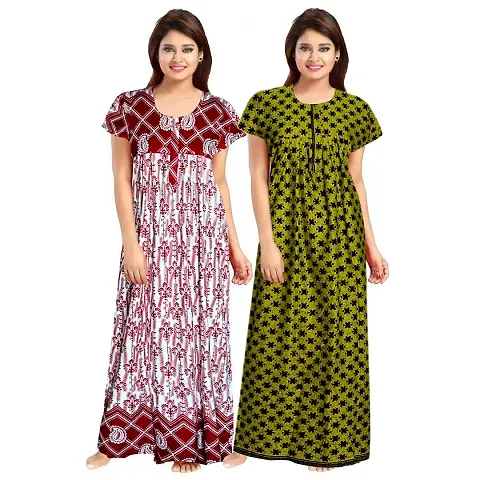 Stylish Nightdress For Women Pack Of 2