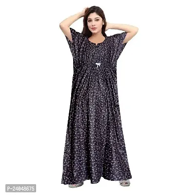 PMK FASHION 100% Cotton Kaftan for Women || Long Length Printed Nighty/Kaftan/Maxi/Night Gown/Night Dress/Nightwear Inner  Sleepwear for Women's (Combo Pack of 2)-thumb4