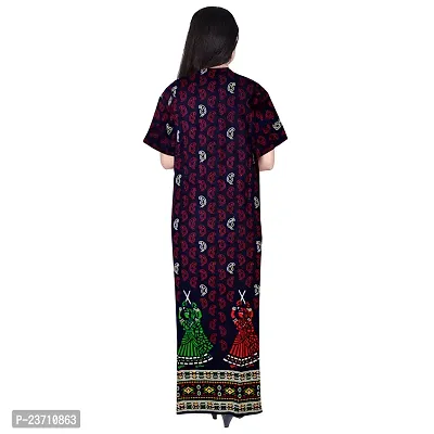 Stylish Multicoloured Cotton Printed Nighty For Women Pack Of 2-thumb3