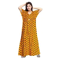 PMK FASHION 100% Cotton Kaftan for Women || Long Length Printed Nighty/Kaftan/Maxi/Night Gown/Night Dress/Nightwear Inner  Sleepwear for Women's (Combo Pack of 2)-thumb3