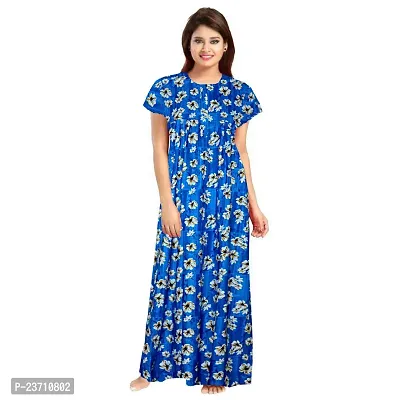 Stylish Multicoloured Cotton Printed Nighty For Women Pack Of 2-thumb2