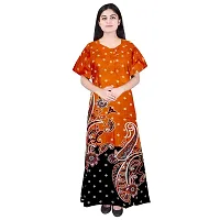 PMK FASHION 100% Cotton Kaftan for Women || Long Length Printed Nighty/Kaftan/Maxi/Night Gown/Night Dress/Nightwear Inner  Sleepwear for Women Combo Pack of 2-thumb1