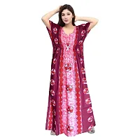 PMK FASHION 100% Cotton Kaftan for Women || Long Length Printed Nighty/Kaftan/Maxi/Night Gown/Night Dress/Nightwear Inner  Sleepwear for Women's (Combo Pack of 2)-thumb3