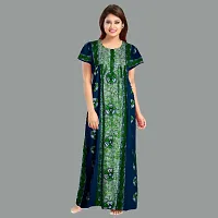 Elegant Cotton Printed Nighty For Women- Pack Of 2-thumb1