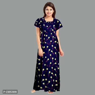 Elegant Cotton Printed Nighty For Women- Pack Of 2-thumb2