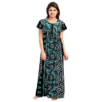 PMK FASHION 100% Cotton Nighty for Women || Long Length Printed Nighty/Maxi/Night Gown/Night Dress/Nightwear Inner  Sleepwear for Women's (Combo Pack of 2)-thumb1