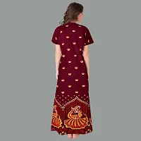 Elegant Cotton Printed Nighty For Women- Pack Of 2-thumb2