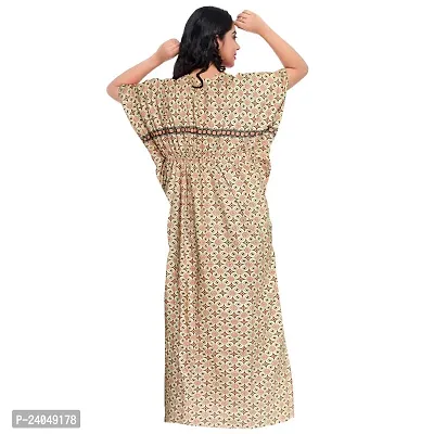 PMK FASHION 100% Cotton Kaftan for Women || Long Length Printed Nighty/Kaftan/Maxi/Night Gown/Night Dress/Nightwear Inner  Sleepwear for Women's (Combo Pack of 2)-thumb5