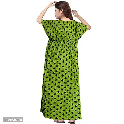 PMK FASHION 100% Cotton Kaftan for Women || Long Length Printed Nighty/Kaftan/Maxi/Night Gown/Night Dress/Nightwear Inner  Sleepwear for Women's (Combo Pack of 2)-thumb5
