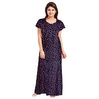 Comfortable Multicoloured Cotton Nightdress For Women Pack Of 2-thumb1