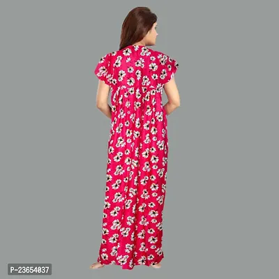 Elegant Cotton Printed Nighty For Women- Pack Of 2-thumb3