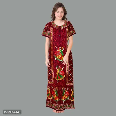 Elegant Cotton Printed Nighty For Women- Pack Of 2-thumb4