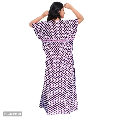 PMK FASHION 100% Cotton Kaftan for Women || Long Length Printed Nighty/Kaftan/Maxi/Night Gown/Night Dress/Nightwear Inner  Sleepwear for Women's (Combo Pack of 2)-thumb3