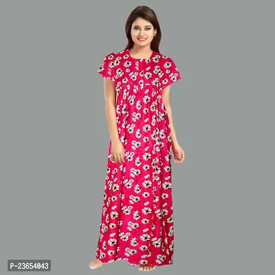 Elegant Cotton Printed Nighty For Women- Pack Of 2-thumb2