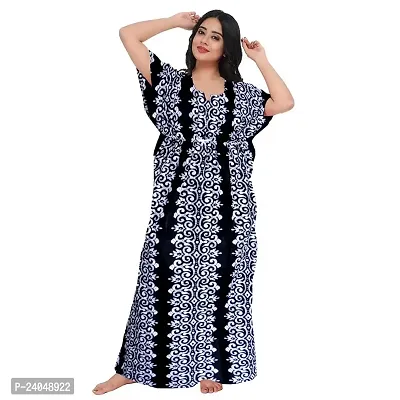 PMK FASHION 100% Cotton Kaftan for Women || Long Length Printed Nighty/Kaftan/Maxi/Night Gown/Night Dress/Nightwear Inner  Sleepwear for Women's (Combo Pack of 2)-thumb4