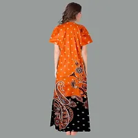 Elegant Cotton Printed Nighty For Women- Pack Of 2-thumb2