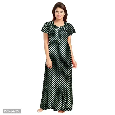 PMK FASHION 100% Cotton Nighty for Women || Long Length Printed Nighty/Maxi/Night Gown/Night Dress/Nightwear Inner  Sleepwear for Women's (Combo Pack of 2)-thumb2