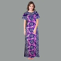 Elegant Cotton Printed Nighty For Women- Pack Of 2-thumb1